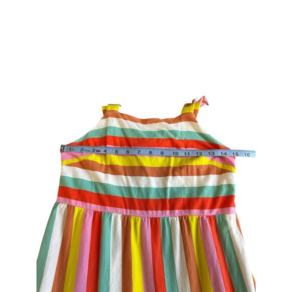 J.Crew Multicolor Sleeveless Beachy Resort Rainbow Stripe Maxi Dress Size XS - Picture 9 of 11